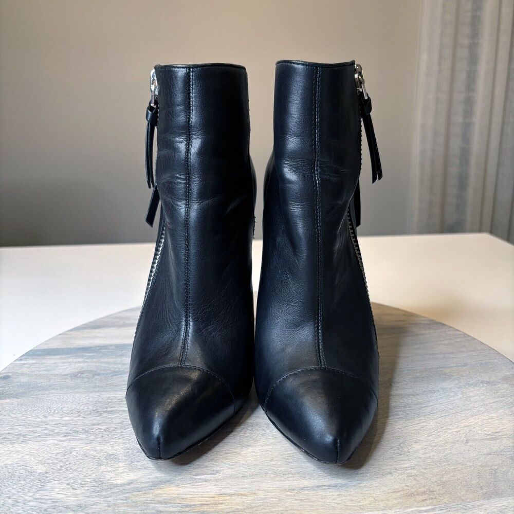 Jean-Michel Cazabat Zoulu Pump Nappy‎ Vintage Black Zipper Bootie US Size 10 - Picture 4 of 12